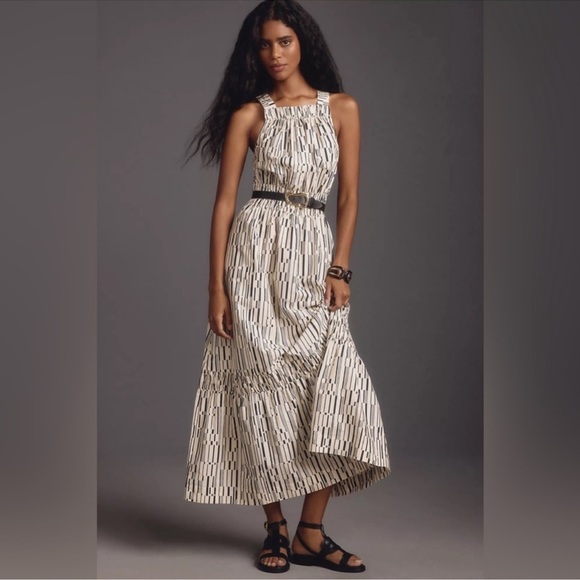 Anthropologie Somerset Maxi Dress: Poplin Halter Edition Size Small - Picture 1 of 14